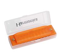 XANHOY 10 Holes Diatonic Harmonica for Key of C Translucent Presents with for C