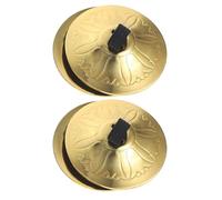 XANHOY 2 Pair Coppers Cymbals Small Belly Dance Finger Cymbals Children Musical Instrument Toy Metal Early Educational Baby Toy