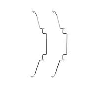 XANHOY 2 PCS Dissipate Heat Clip Clamp Computer CPU Cooling Fan Clips Stainless Steel Wire Fastener Buckle Bracket