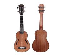 XANHOY 21 inch Nylon Strings Ukulele with Walnut Fingerboard and Bridge 4 Strings Small Guitar Simple Musical Instrument