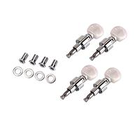 XANHOY 4Pcs Banjo Machine Head Tuning Tuner Peg Banjo Replacement Parts Banjo Tuning Pegs Tuners String Keys Banjo Tuning