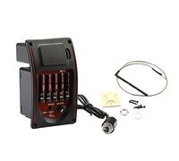 XANHOY 5 Band Tone Controls Equalizers Tuner Folk Guitar Preamp Equalizers PreWired Preamp Guitar Parts Easy to Use