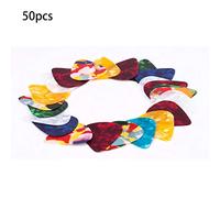 XANHOY 50 Pieces Guitar Picks, 3 Different Thickness Colorful Guitar Pick Plectrums for Electric Acoustic Bass Guitar