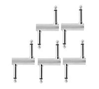 XANHOY 5Pcs Guitar Effect Pedal Couplers Male To Male Offsets Plug Adaptor Guitar Pedal Patches Connector For Effect Pedalboard