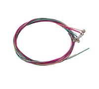 XANHOY 6 Pcs Folk Guitar Stainless Steel Wire Strings Classical Strings Replacement 6-String Guitar Strings Intonation