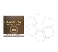 XANHOY 6Pcs Folk Guitar Nylon Strings .028-.043 Classical Strings Replacement 6-String Guitar Strings Intonation