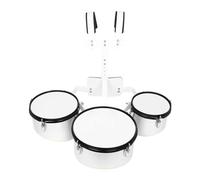 XANHOY Back Frame Triple Drum Band Polyphonic Drum with Backs Rack Band Three Tone Drum Back Frame Drum Multiple Tone Drum Set