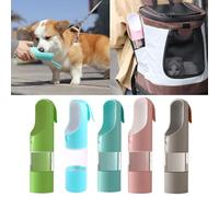 XANHOY Dog Travel Water Bottle Portable Pet Drinking Cup with Food Feeding Bowl for Pets Outdoor Walking Traveling Hiking