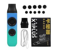 XANHOY Double Flute Hole Kazoo with Adjustable Tone Kid Instrument Double Membranes Kazoo for Music Lover,Beginner Easy to Play