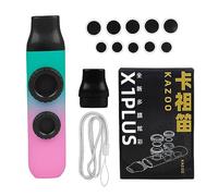 XANHOY Double Flute Hole Kazoo with Adjustable Tone Kid Instrument Double Membranes Kazoo for Music Lover,Beginner Easy to Play