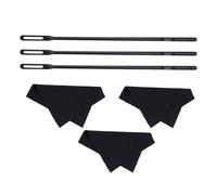XANHOY Flute Rod and Cloth Combination Set Flute Tool Flute Polishing Cloth Cleaner Rod Kits Easy to Use