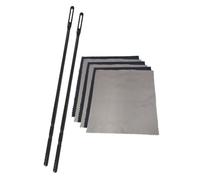 XANHOY Flute Rod and Cloth Music Instrument Tool Flute Swabs Flute Polishing Cloth
