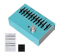 XANHOY Guitar Single Item Effector 10 Band Equalizers Guitar Effect Pedal Equalizers Effect Pedal 10 Band Equalizers Alloy Text
