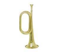 XANHOY Kid Big Strides Spanish Brass Trumpet C Tone Adjusting Bells Mouth Instrument Thickened Brass Tube Bugle with Mouthpiece