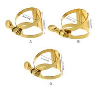 XANHOY Sax Clarinet Mouthpiece Ligature Saxophone Parts Clip Brass Ligature Single Screw Fastener Clip Mouthpiece Ligature