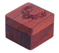 XANHOY Wooden Guitar Pick Box Small Square Pick Box Storage Cases Musical Instrument Accessory