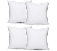 Xania Hotel Quality Hollow Fibre Cushion Pads, Inners, Inserts, Scatters in Multi Packs, Hypoallergenic Bounce Back Square available in 12" 14" 16" 18" 20" 22" 24" 26" 28" 30" (14 X 14, 4)