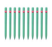 Xanorrg 10pcs Black Inks Ballpoint Pen 1.0mm Love Heart Smooth Writing Stationery School Office Supplies Smooth Writing Love Heart Stationery For Teacher