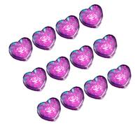 Xanorrg 12pcs Water Activated Heart Shaped Ice Cubes For Party Drink Accessories Beverage Cocktails Decorations Baby Bath Toy Flashing Heart Ice Cubes