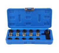 Xanorrg 16Piece 14mm Sparks Plugs Reamer Tap Re Threading For M14x1.25mm Thread Completely With Steel Tap And Organizing Case Threaded Insert Installation Kit