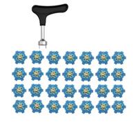 Xanorrg 28pack Golfs Cleats Secure Stability Spikes Professional Golfs Shoe Men For Enhancea Grip On Various Terrains Light Weight Golf For Comfort