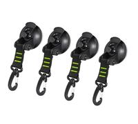 Xanorrg 4pack Heavy Load Sucker Camping Tarps Boats Awnings Strong Power Suction Cup Hook For Efficient Storage Car Roof Awnings Hook
