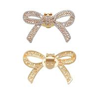 Xanorrg Charming And Eye Catching Shoe Accessory Exquisite Embellishment Beautiful High Decoration For Weddings Bowknot Shoe Clip