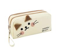 Xanorrg Charming Black Case, Oxford Cloth Pen Pouches, 8.66x3.94in Portable Stationery Organizer, for Students, Office Workers, Artists, and Anyone