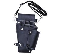 Xanorrg Compact Hairdresser Tool Belt PU Leather Salon Equipment Organized For Organizing Scissors Combs And Makeup Brushes PU Leather Scissor Case