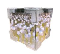 Xanorrg Do It Yourself Flower Cube Night Light Set Customizable Lamp for Artistic Think&Crafting Enthusiasts Embraces Creativity Light for Kids Lights for Adults