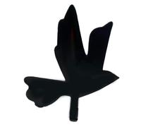 Xanorrg Easy to Installation Black Bird Shaped Wall Hook Creative Designs Hanger for Keys Clothes and Bags Stylish Home Fasteners