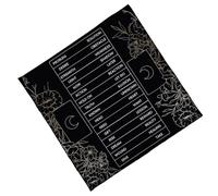 Xanorrg Elegant Velvets Tablecloth Portables Divination Mats With Mystical Artwork For Spiritual Meditations And Home Decoration Velvets Divination Table Cover