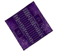 Xanorrg Elegant Velvets Tablecloth Portables Divination Mats With Mystical Artwork For Spiritual Meditations And Home Decoration Velvets Divination Table Cover