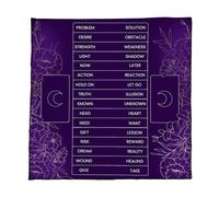 Xanorrg Elegant Velvets Tablecloth Portables Divination Mats With Mystical Artwork For Spiritual Meditations And Home Decoration Velvets Divination Table Cover