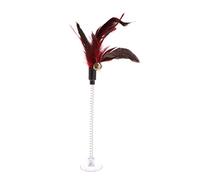 Xanorrg For Feather Toys Suction Cup Pet Kitten Teaser Interactive Pet Catcher Teaser For Indoor Kitten Mice Animal Ball Food Dispenser Dancer Wand Fishing Tunnel Da Bird Toy Balls