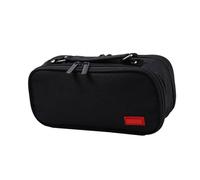 Xanorrg High Capacity 5 Layer Canvas Pencil Case, Multilayer Pen Pouch with Handle, Aesthetic Pencil Bag, Fits All Your Basic Daily Needs for Office, School, Home and Travel Use