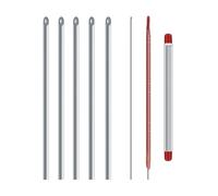 Xanorrg Hollow Fishing Baits Threader Earthworm Hooking Needle 20cm Stainless Steel Ideal For Quick Hook Preparation Fishing Baits Tool