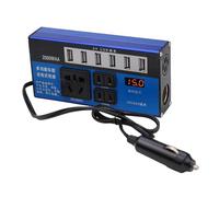 Xanorrg Intelligent Charging Car Truck Inverter DC12V/24V To AC110V/220V Power Converter 6 Port For Travel Outdoor Use Car Inverter