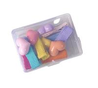 Xanorrg LoveHearts Pet Hair Clip 10PCS Cute Side Candy Color Hairpin For Cats Dogs Korean Headdress Easy To Use Pet Accessory