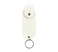 Xanorrg PU Leather Defense Sprays Keychain Holder Emergencies Ready Holsters With Secure Closure Keyring For Daily Carry PU Leather Pepper Sprays Holder