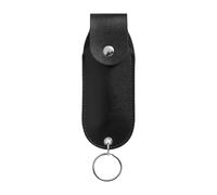 Xanorrg PU Leather Defense Sprays Keychain Holder Emergencies Ready Holsters With Secure Closure Keyring For Daily Carry PU Leather Pepper Sprays Holder