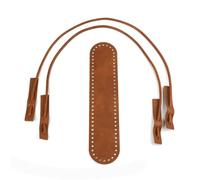 Xanorrg PU Leather Purse Straps Sew On Handle Bag Shoulder Bag Handle Replacement For Crochet Bags Repair Pu Leather Purse