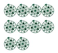 Xanorrg Raised Fruit Tray, 10 Piece Round PP Tray Set for Garden Bed, Greenhouse and Balcony Melon Growing Use Melon Growing Pumpkin Fruit Cradle for Garden Beds Greenhouse Balcony