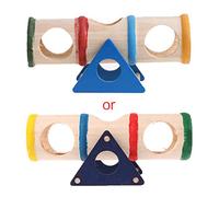 Xanorrg Small Animal Wooden Seesaw Nest Wooden Waterproof Hamster Hedgehog Gerbil Teeter Seesaw For Pet Supplies T