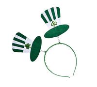 Xanorrg StPatricks Day Headband With Festival Celebration Hair Accessories Irish Shamrock Hat Designs For Adult And Kids StPatricks Day Costume Accessory