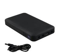 Xanorrg Uninterrupted Power Supply 5V 6V 9V 12V 10000mAh Backup With 4Outlets For Router Security Camera Backup Supply For Home