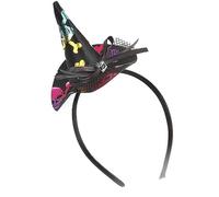 Xanorrg Witch Hat Headband For Child Cosplay Party Costume Novelty Wizard Cap Hairband Holiday Masked Ball Headgear Accessories Halloween Headbands Headband Halloween Cosplay Party Costume