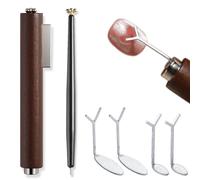 Xanthelle Cat Eye Magnet, 6 Piece Magnet Nail Design Tool for Cat Eye UV Gel & Magnetic Nail Polish, 3 in 1 Heart Y Flower French Tip Magnet Pen Nail Accessories
