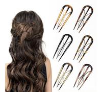 Xanthelle Hairpin, 6 Pieces French Hairpin and French Pin as Bobby Pins with Hairpin and French Hair Clip for Elegant Updos