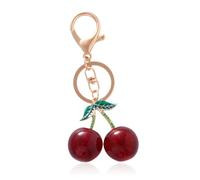 Xanthelle Keyring, Cherry Keychain Bag Charms, Ladies Bag Charm Pendant, Cute Keyring for Cars, Bags & Backpacks